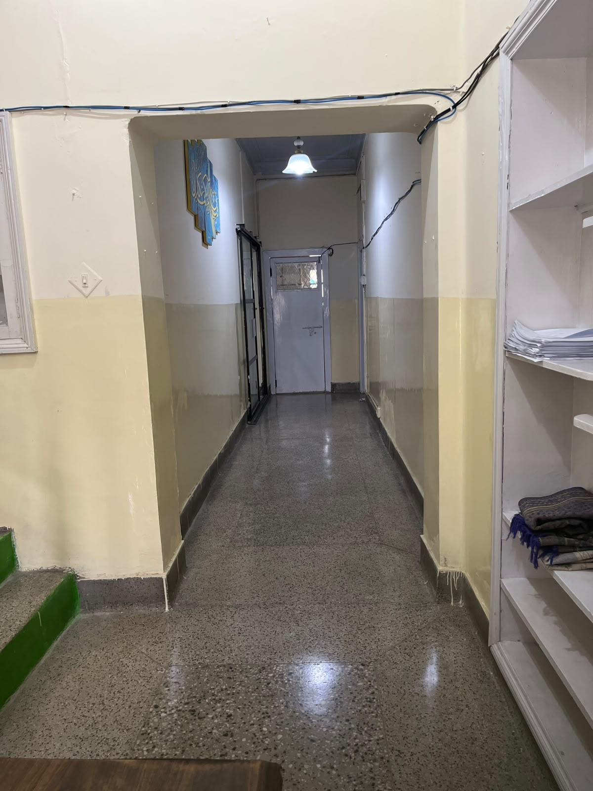 Corridor leading to the classrooms